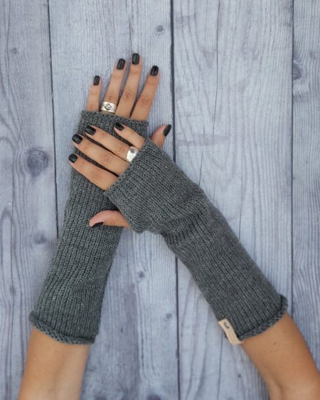 Rukavice Together Different Tamno Siva Boja