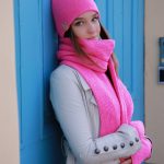 SET Kapa, rukavice i šal Together Different Pink Boja